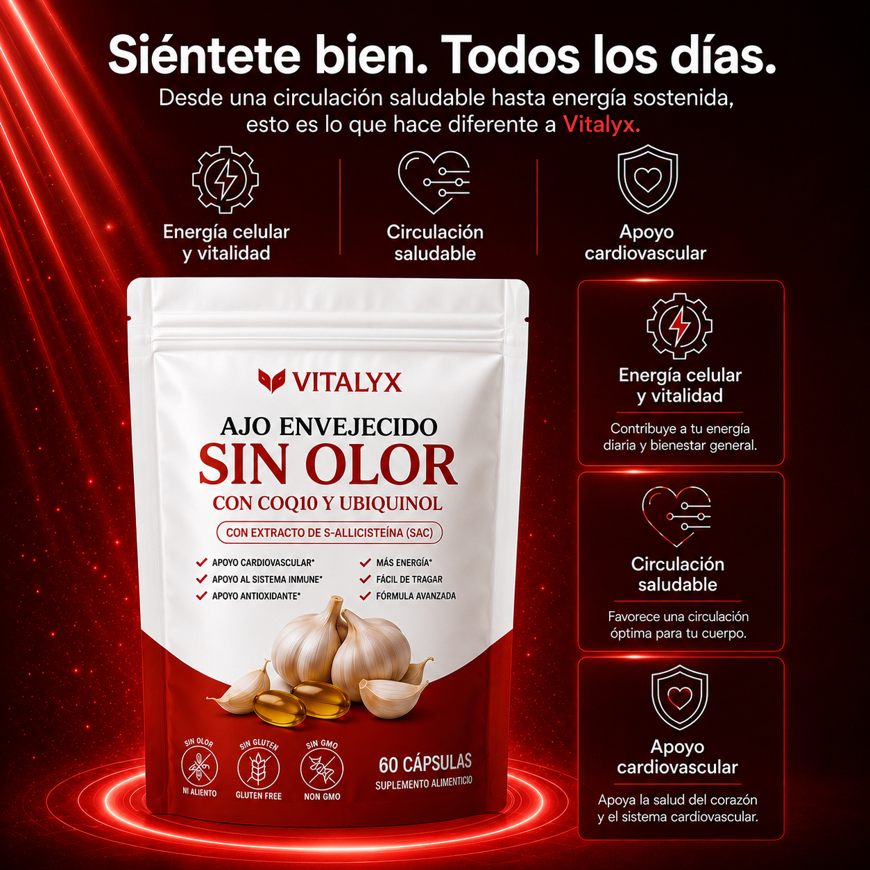 Vitalyx® Ajo Envejecido Sin Olor
