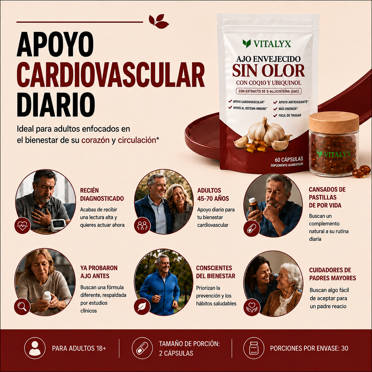 Vitalyx® Ajo Envejecido Sin Olor
